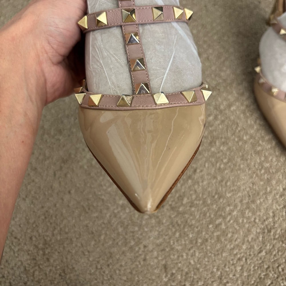 Valentino Garavani Patent Rockstud Caged Pumps 100 MM size 39 - Picture 13 of 16